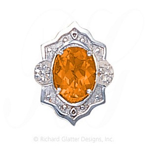 GS400 CIT - 14 Karat Gold Citrine Slide 
